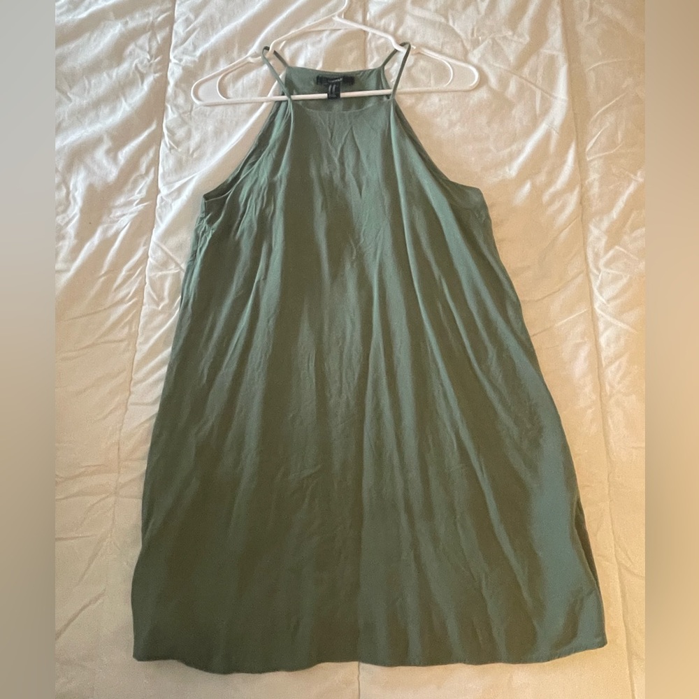 Cute green summer dress from forever 21!